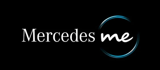 View of Mercedes me logo.