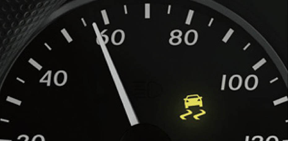 View of the Electronic Stability Program (ESP) dashboard indicator.